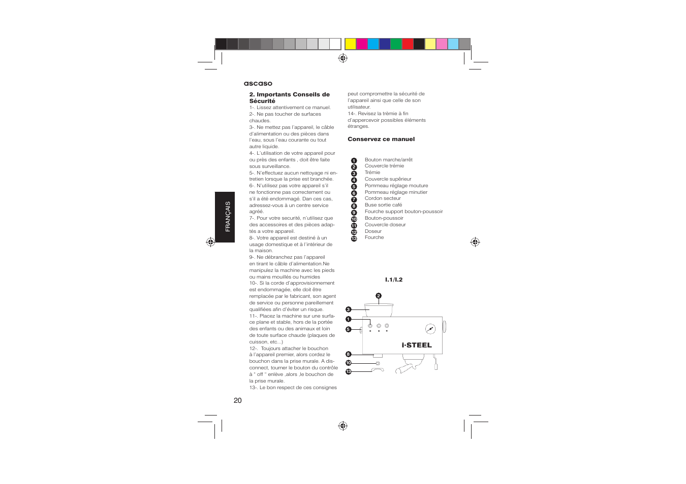 Ascaso Molino User Manual | Page 22 / 64