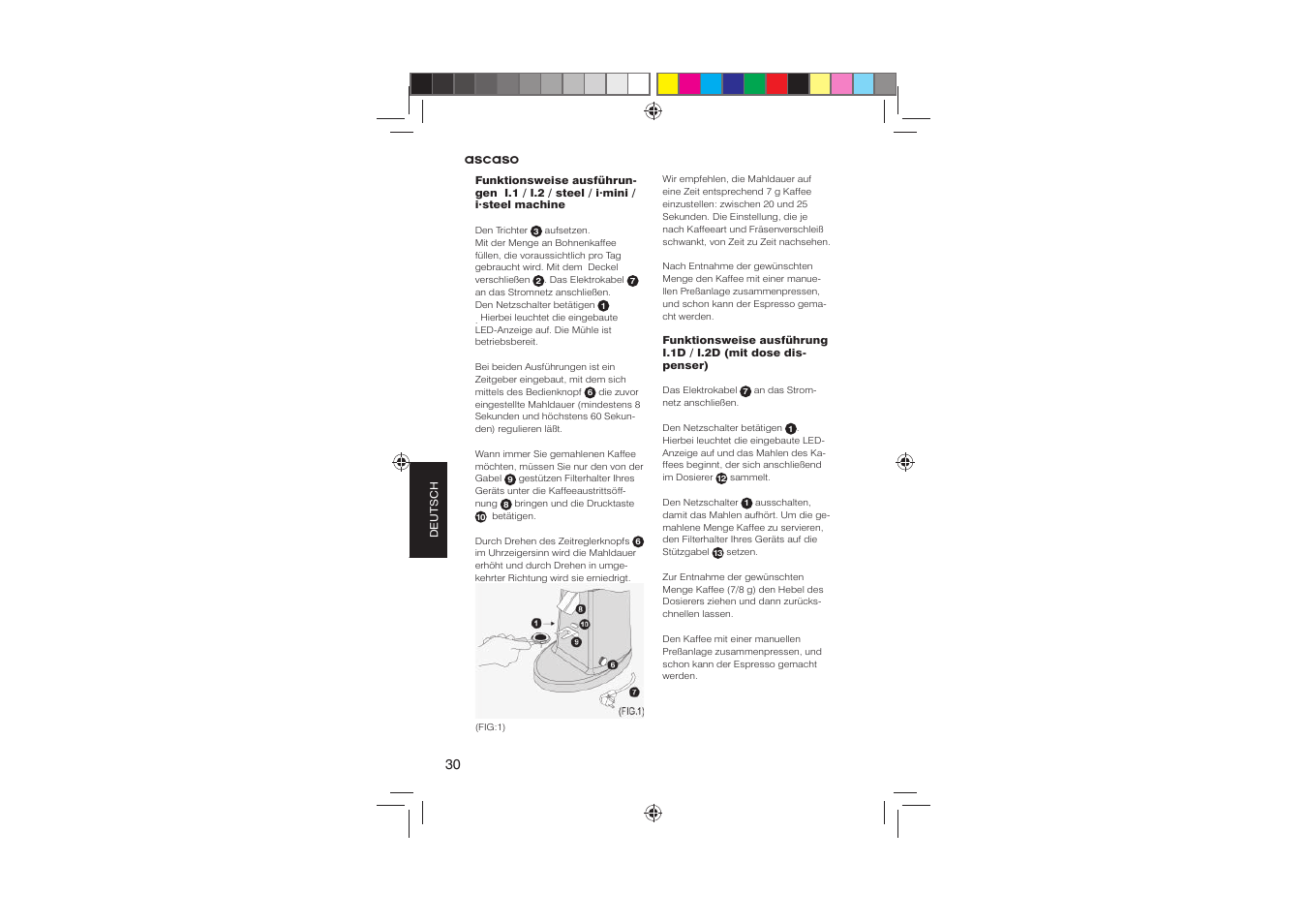 Ascaso Molino User Manual | Page 32 / 64