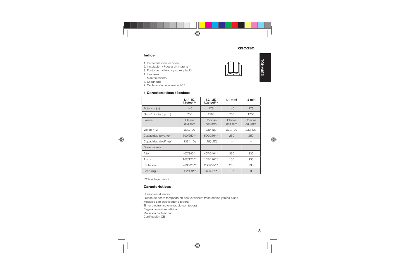 Ascaso Molino User Manual | Page 5 / 64