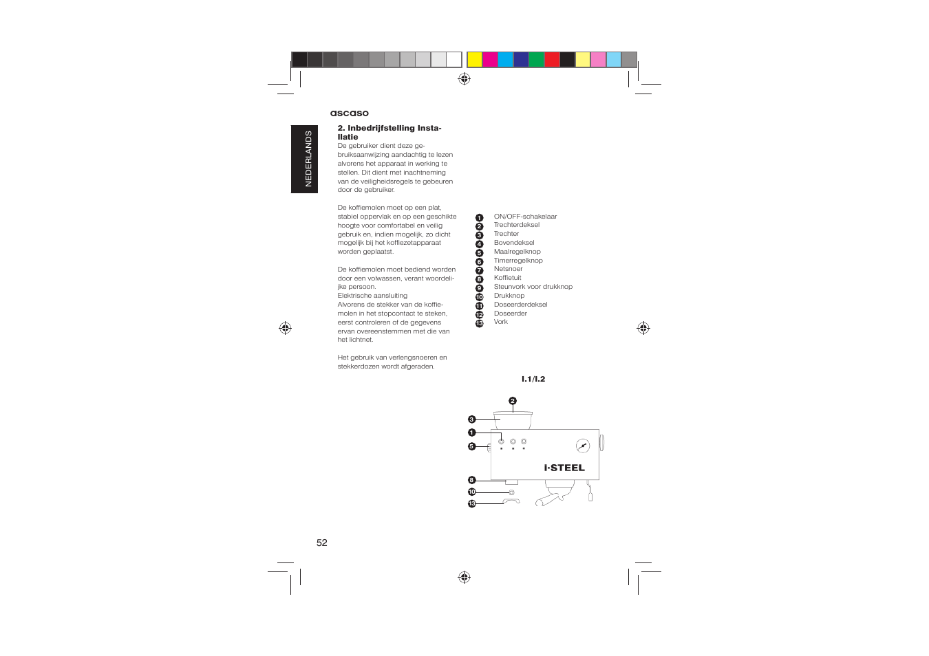 Ascaso Molino User Manual | Page 54 / 64