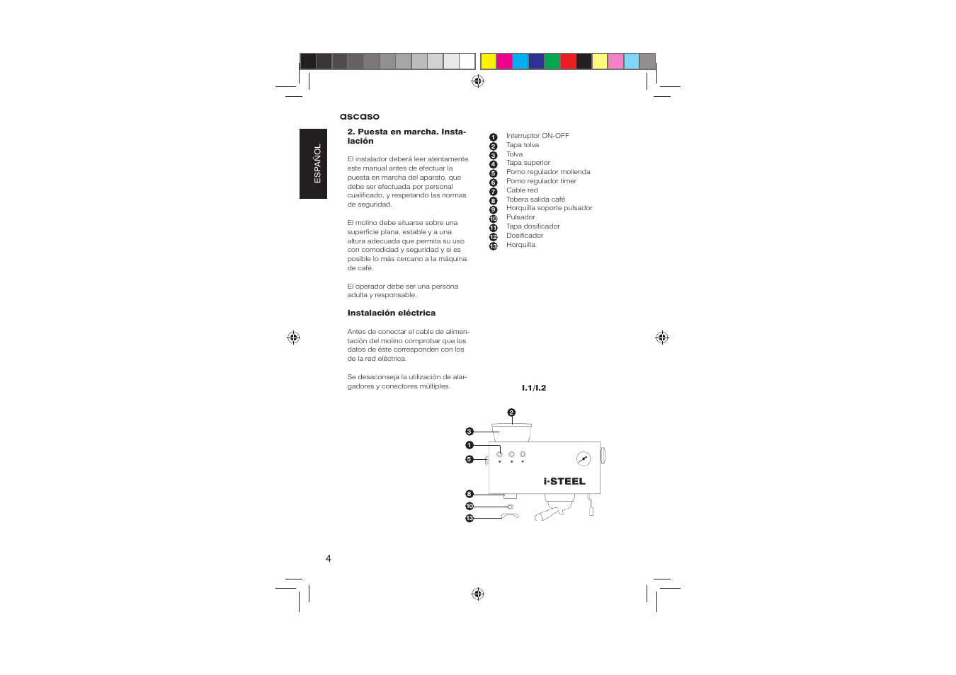 Ascaso Molino User Manual | Page 6 / 64