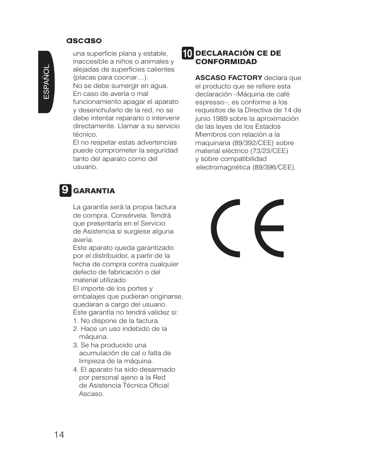 Ascaso KAP User Manual | Page 14 / 52