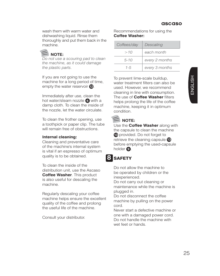Ascaso KAP User Manual | Page 25 / 52