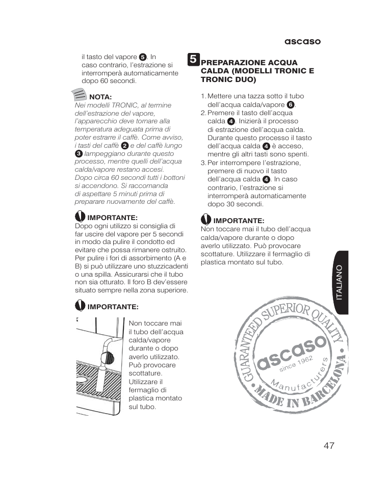 Ascaso KAP User Manual | Page 47 / 52