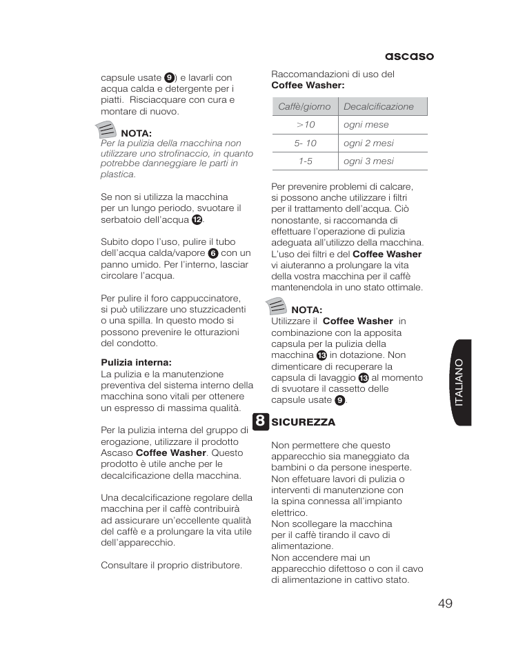 Ascaso KAP User Manual | Page 49 / 52