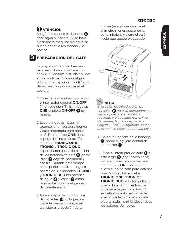 Ascaso KAP User Manual | Page 7 / 52