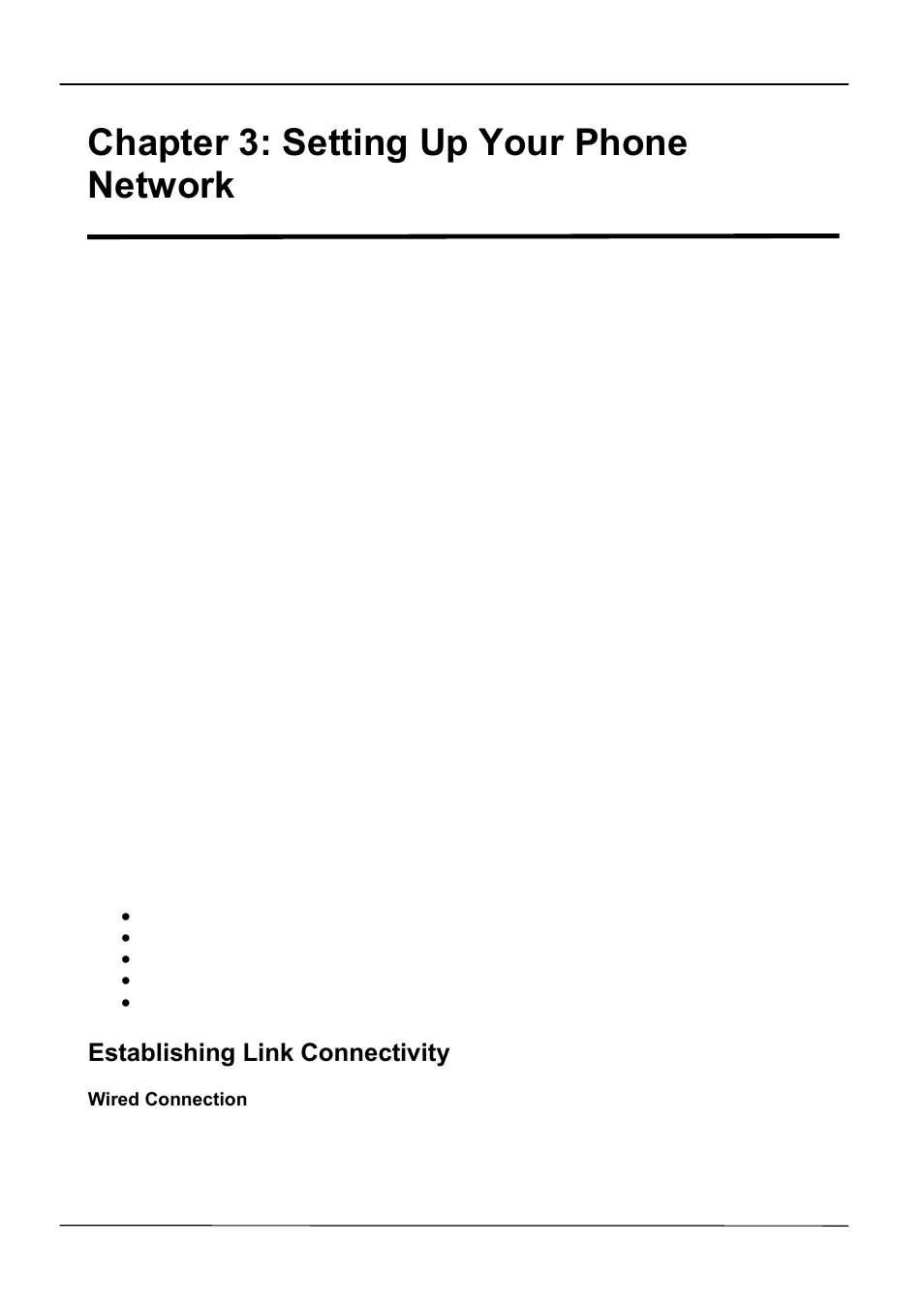 Chapter 3: setting up your phone network, Establishing link connectivity | ATL Telecom IP-3062 PoE Professional IP Telephone User Manual | Page 20 / 74