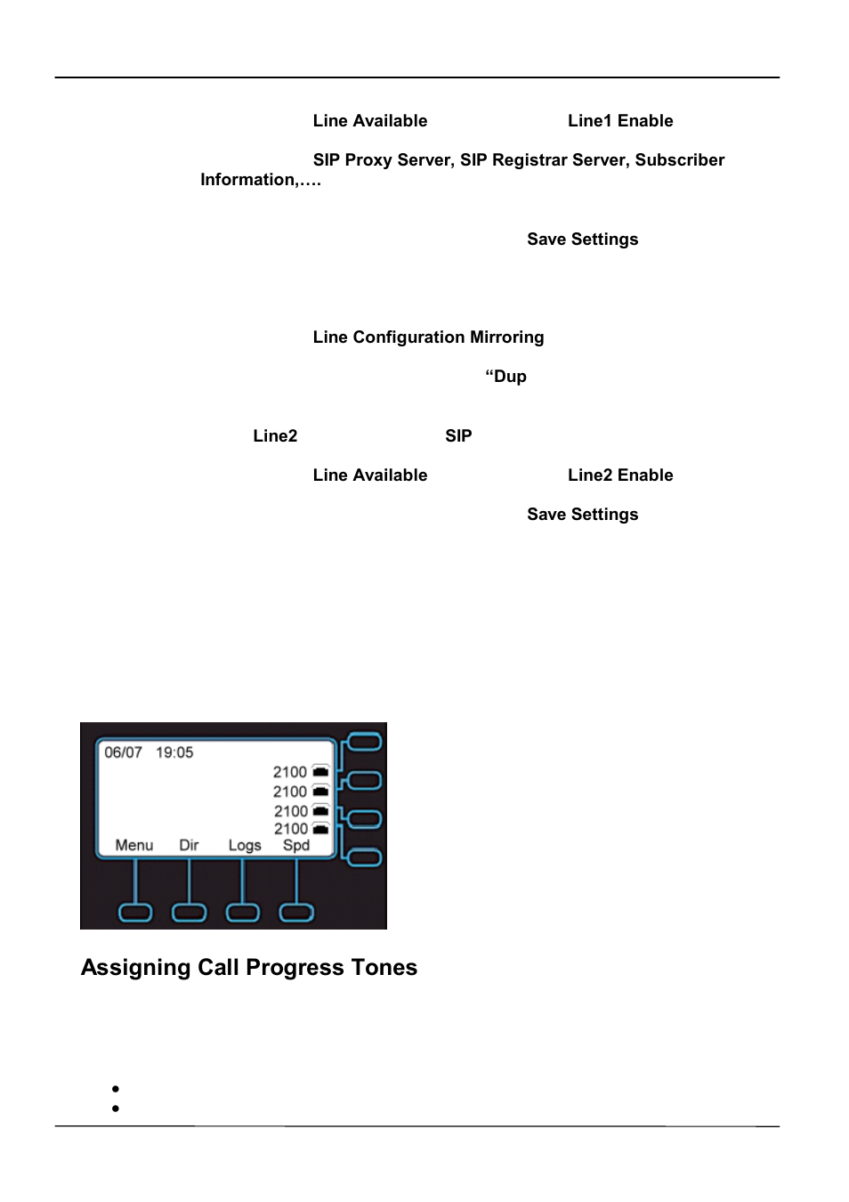 Assigning call progress tones | ATL Telecom IP-3062 PoE Professional IP Telephone User Manual | Page 35 / 74