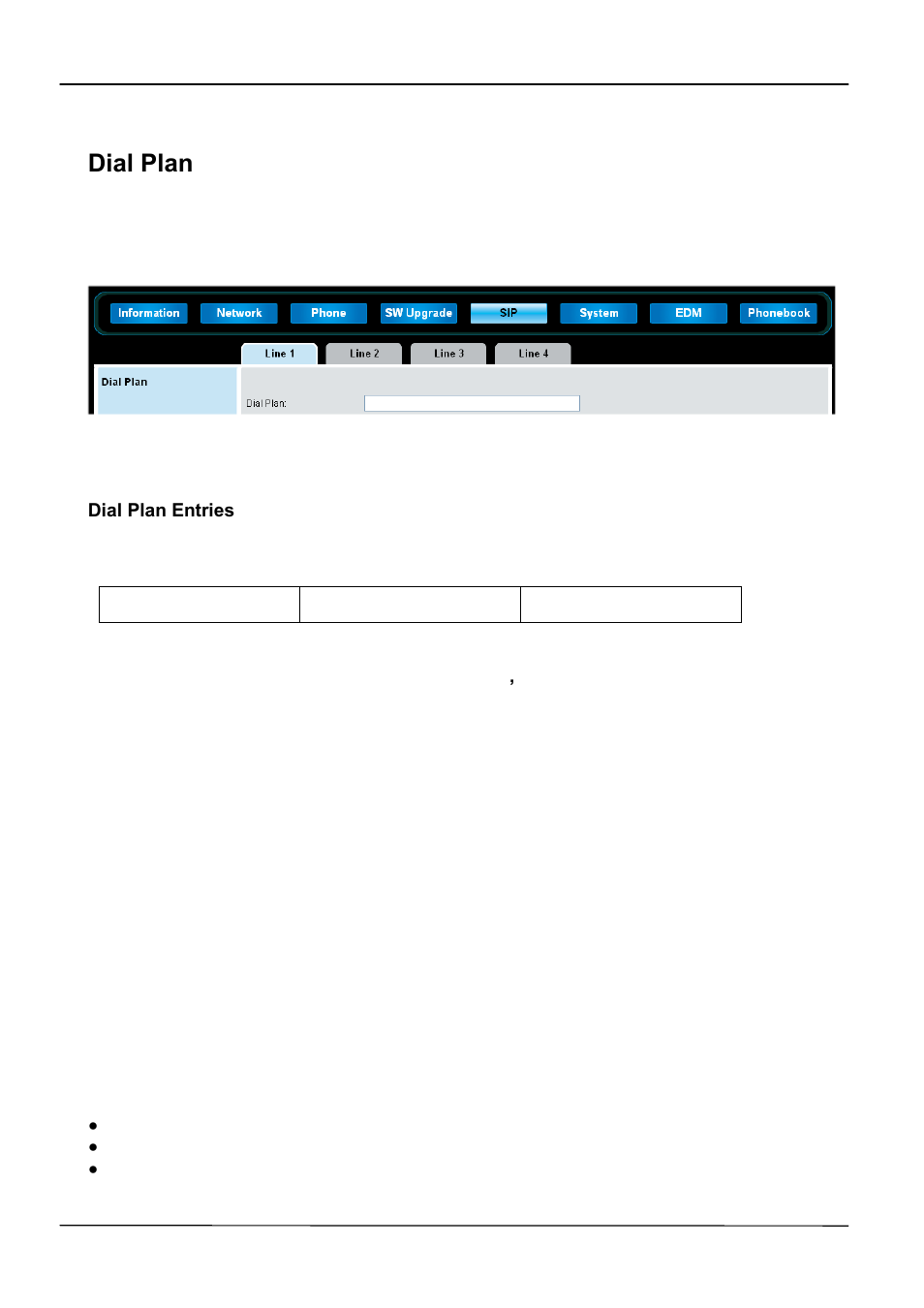 Dial plan | ATL Telecom IP-3062 PoE Professional IP Telephone User Manual | Page 55 / 74