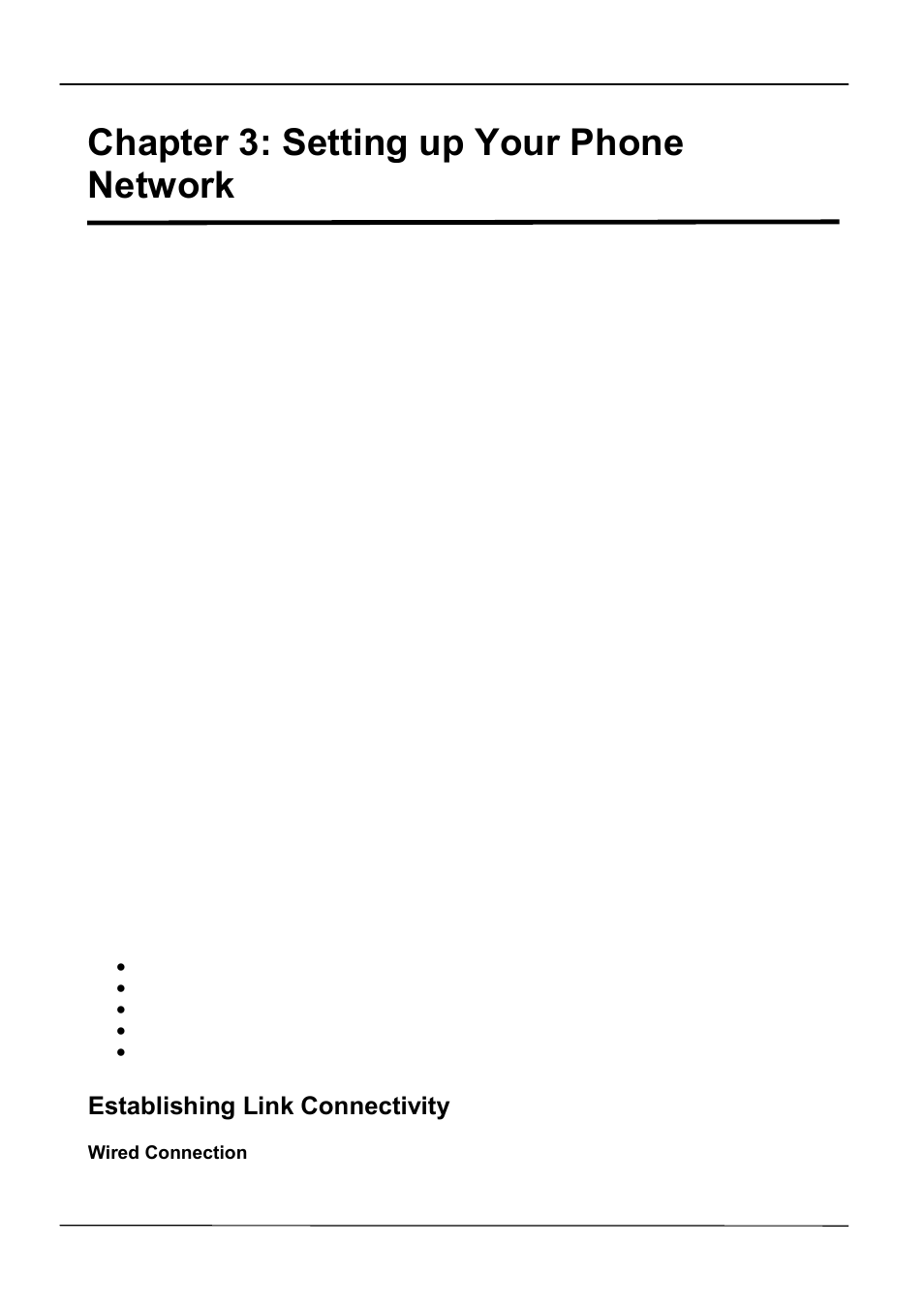 Chapter 3: setting up your phone network, Establishing link connectivity | ATL Telecom IP-3072 PoE Smart Office IP Telephone User Manual | Page 21 / 84