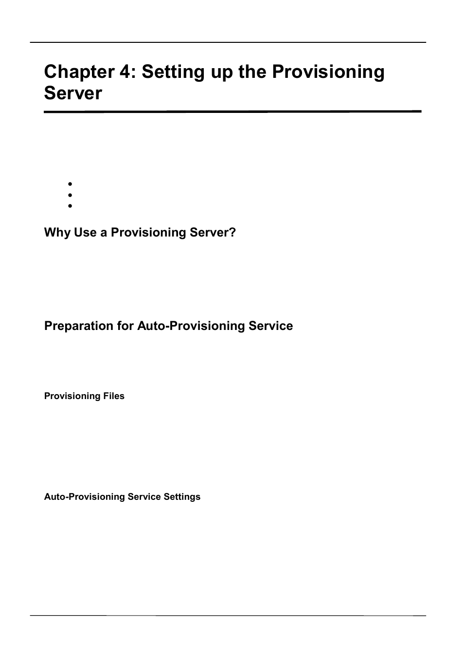 Chapter 4: setting up the provisioning server, Why use a provisioning server, Preparation for auto-provisioning service | ATL Telecom IP-3072 PoE Smart Office IP Telephone User Manual | Page 28 / 84