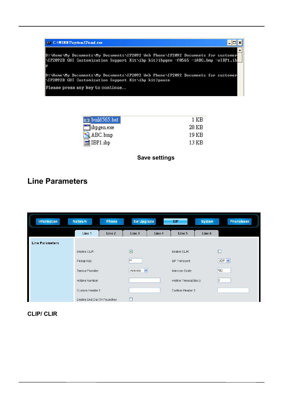 Line parameters | ATL Telecom IP-3072 PoE Smart Office IP Telephone User Manual | Page 60 / 84