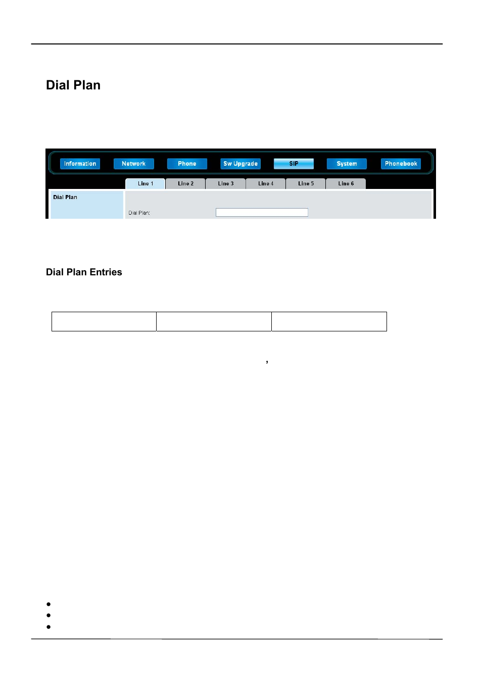 Dial plan | ATL Telecom IP-3072 PoE Smart Office IP Telephone User Manual | Page 62 / 84