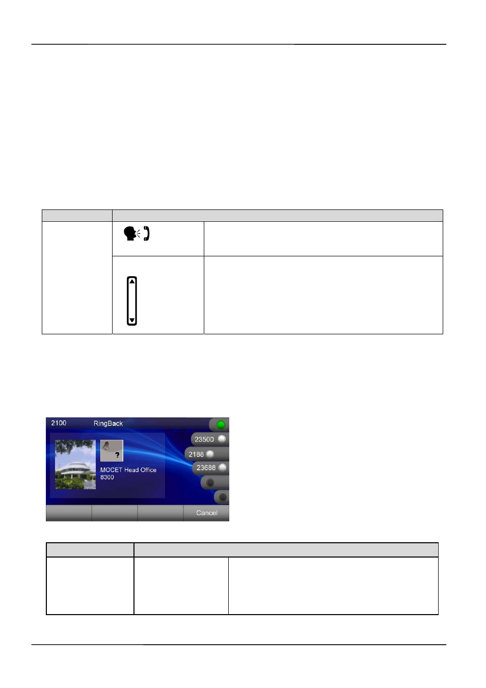 7 adjusting call volume, 8 canceling a call | MOCET IP3072 User Manual | Page 49 / 78
