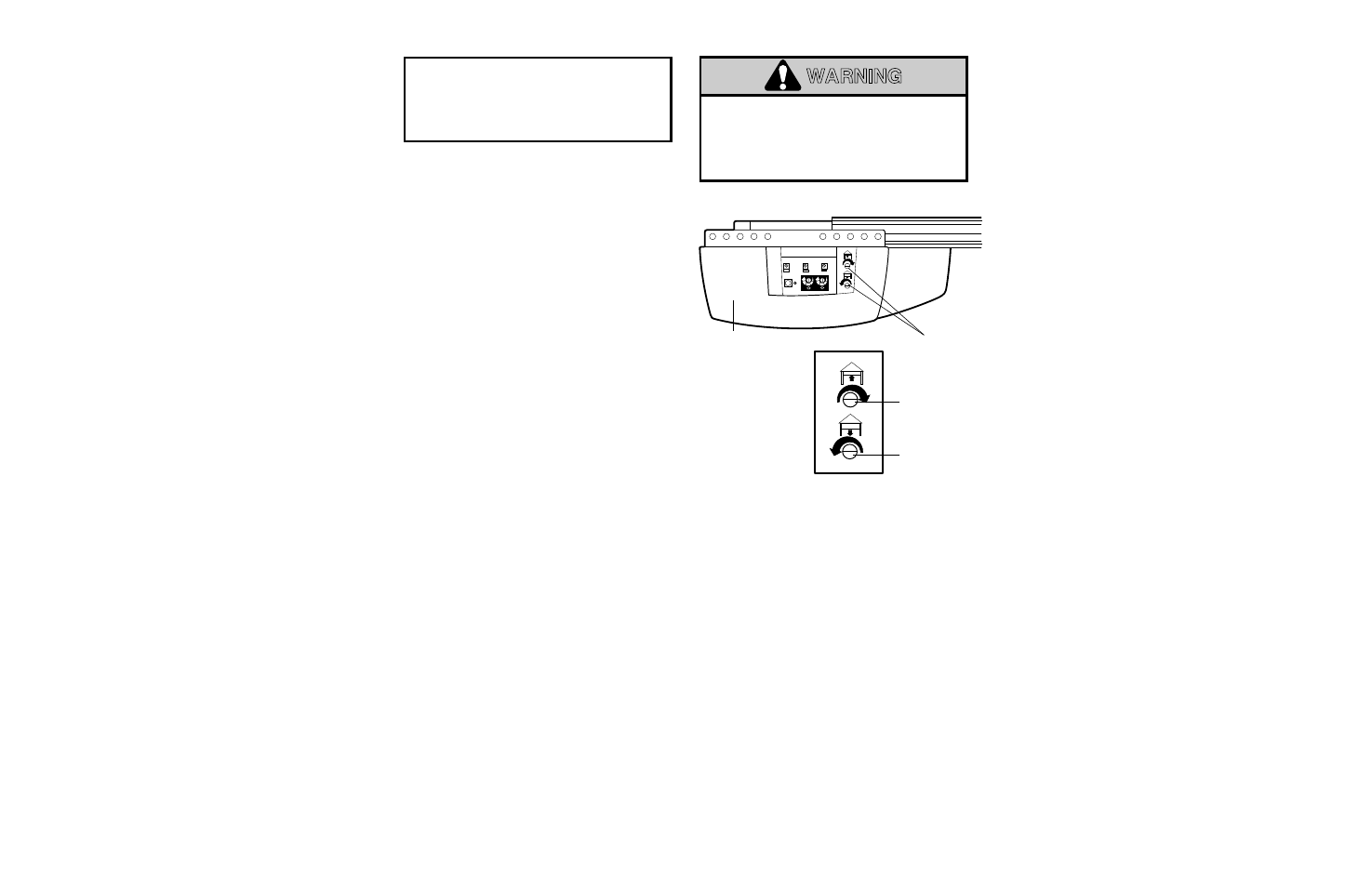 Adjustment step 1, Adjust the up and down limits, A warning | How and when to adjust the limits | Chamberlain 2000SDC 1/2HP User Manual | Page 24 / 36