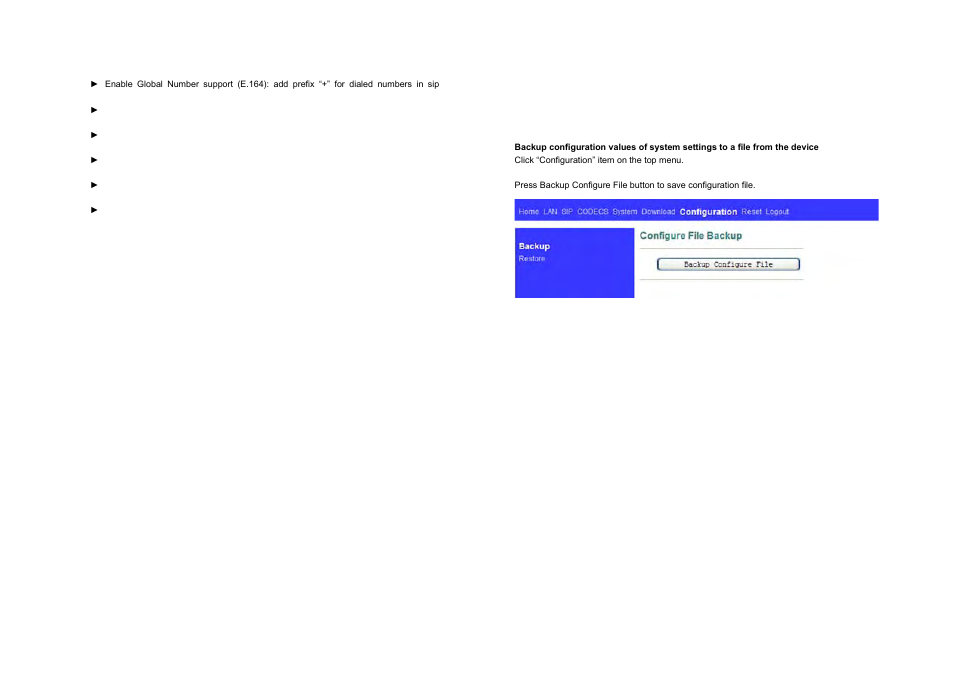 7 configuration, 1 backup | ATL Telecom IP250 User Manual | Page 12 / 40
