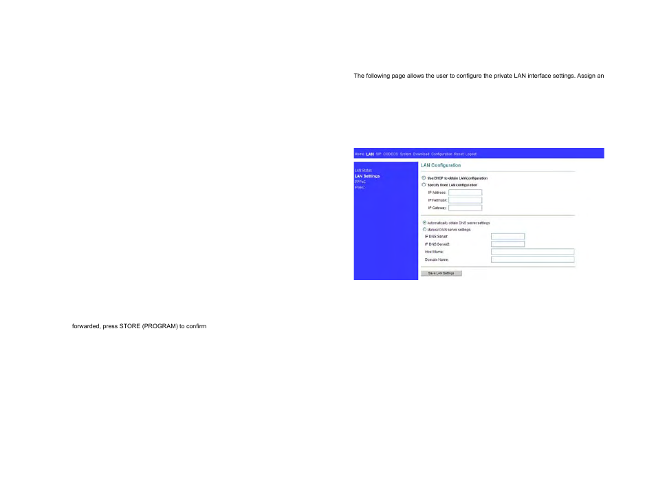 2 lan settings | ATL Telecom IP250 User Manual | Page 34 / 40