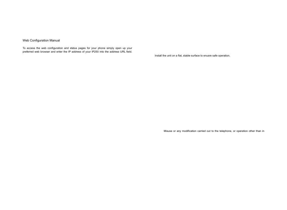 Ip250 ip phone, Safety instructions, Guarantee | ATL Telecom IP250 User Manual | Page 39 / 40