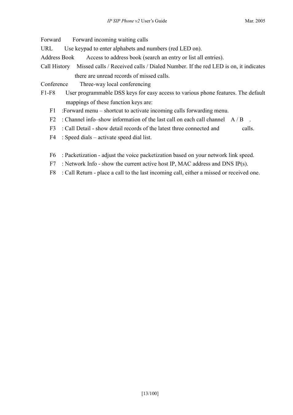 ATL Telecom IP300S User Manual | Page 13 / 100