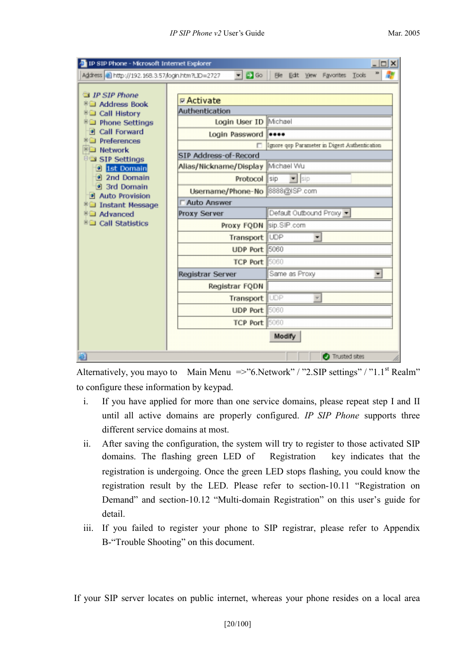 Configure nat and firewall, Onfigure, Irewall | ATL Telecom IP300S User Manual | Page 20 / 100
