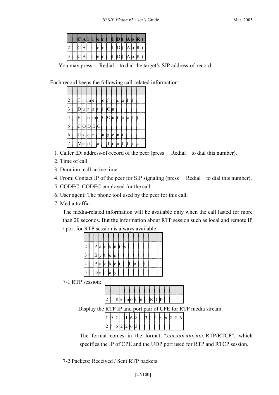 ATL Telecom IP300S User Manual | Page 27 / 100