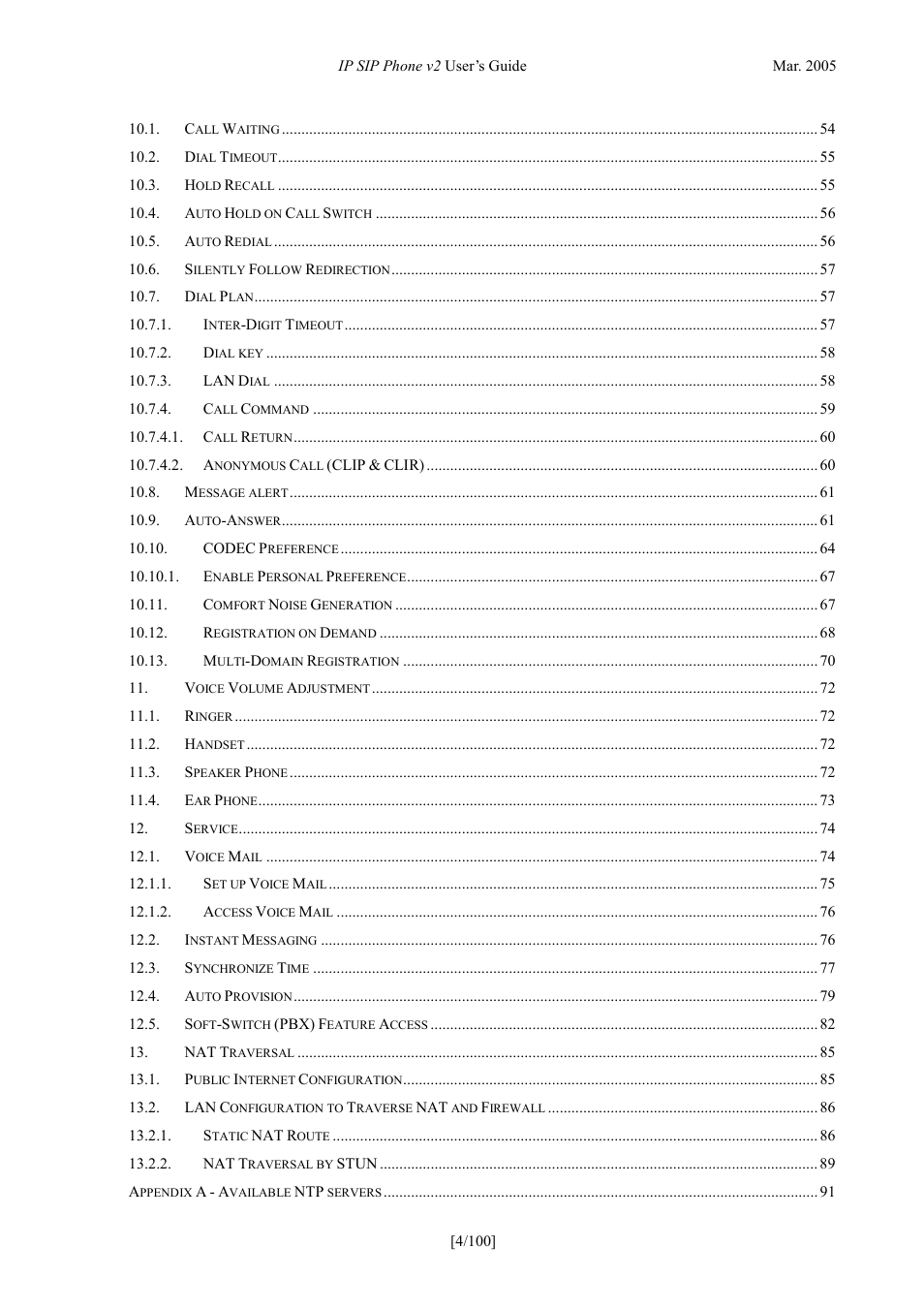 ATL Telecom IP300S User Manual | Page 4 / 100