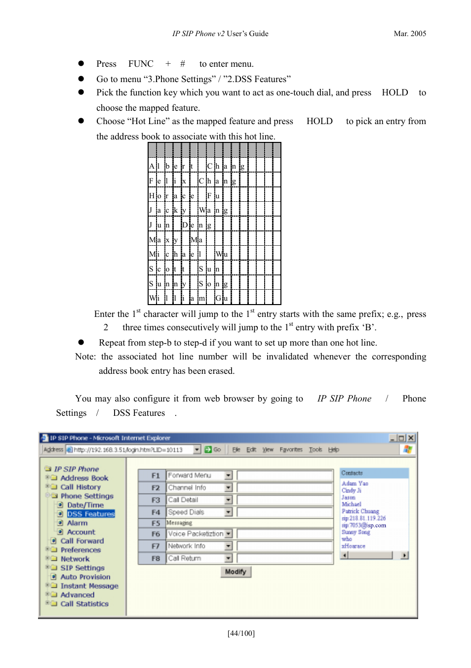 ATL Telecom IP300S User Manual | Page 44 / 100
