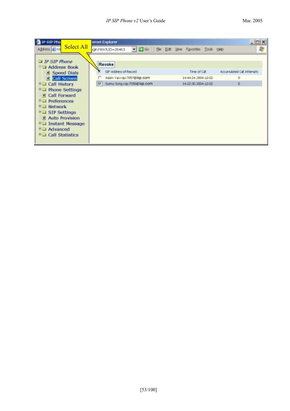 ATL Telecom IP300S User Manual | Page 53 / 100