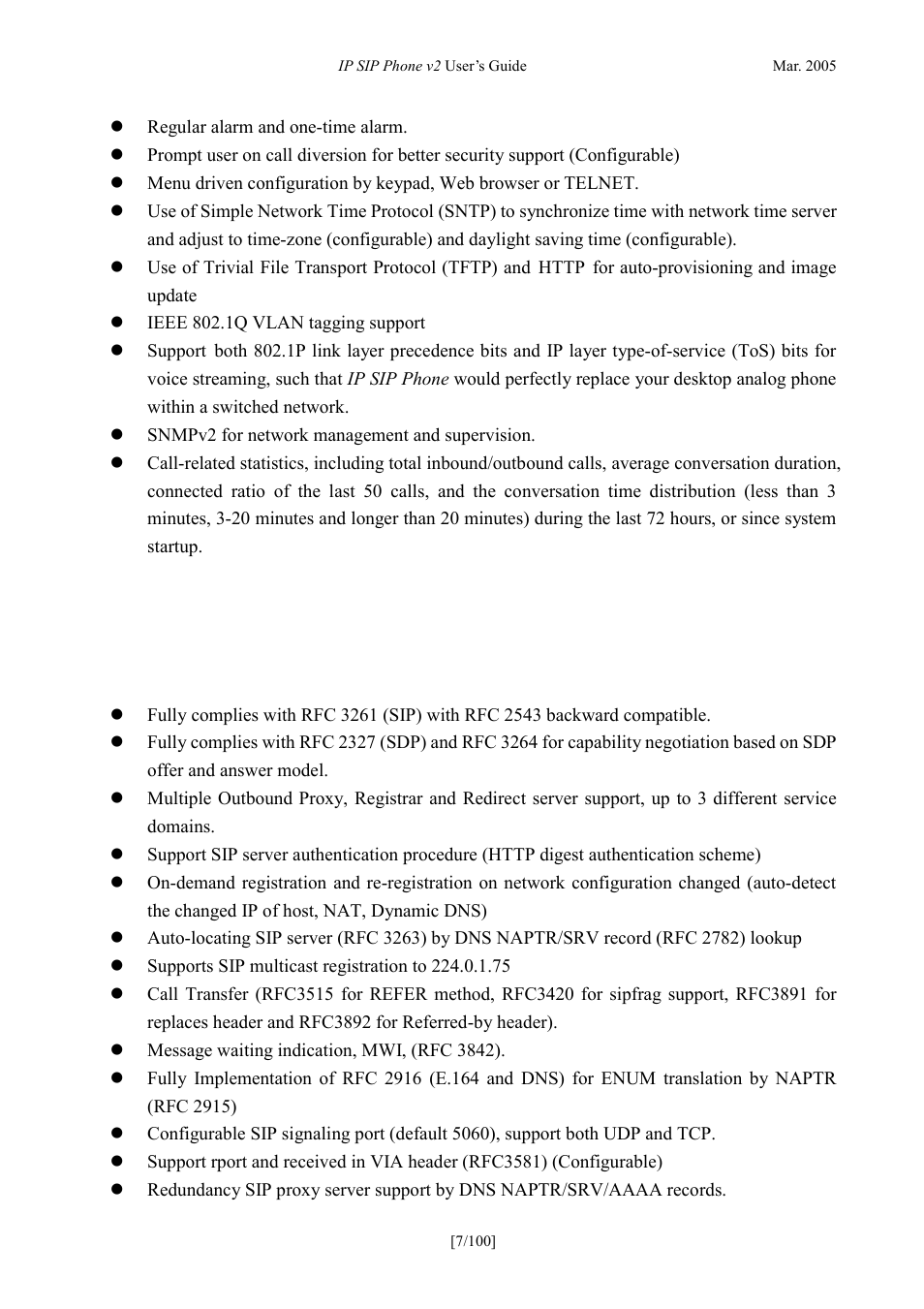 Technical specifications, Call control capability, Echnical | Pecifications, Ontrol, Apability | ATL Telecom IP300S User Manual | Page 7 / 100