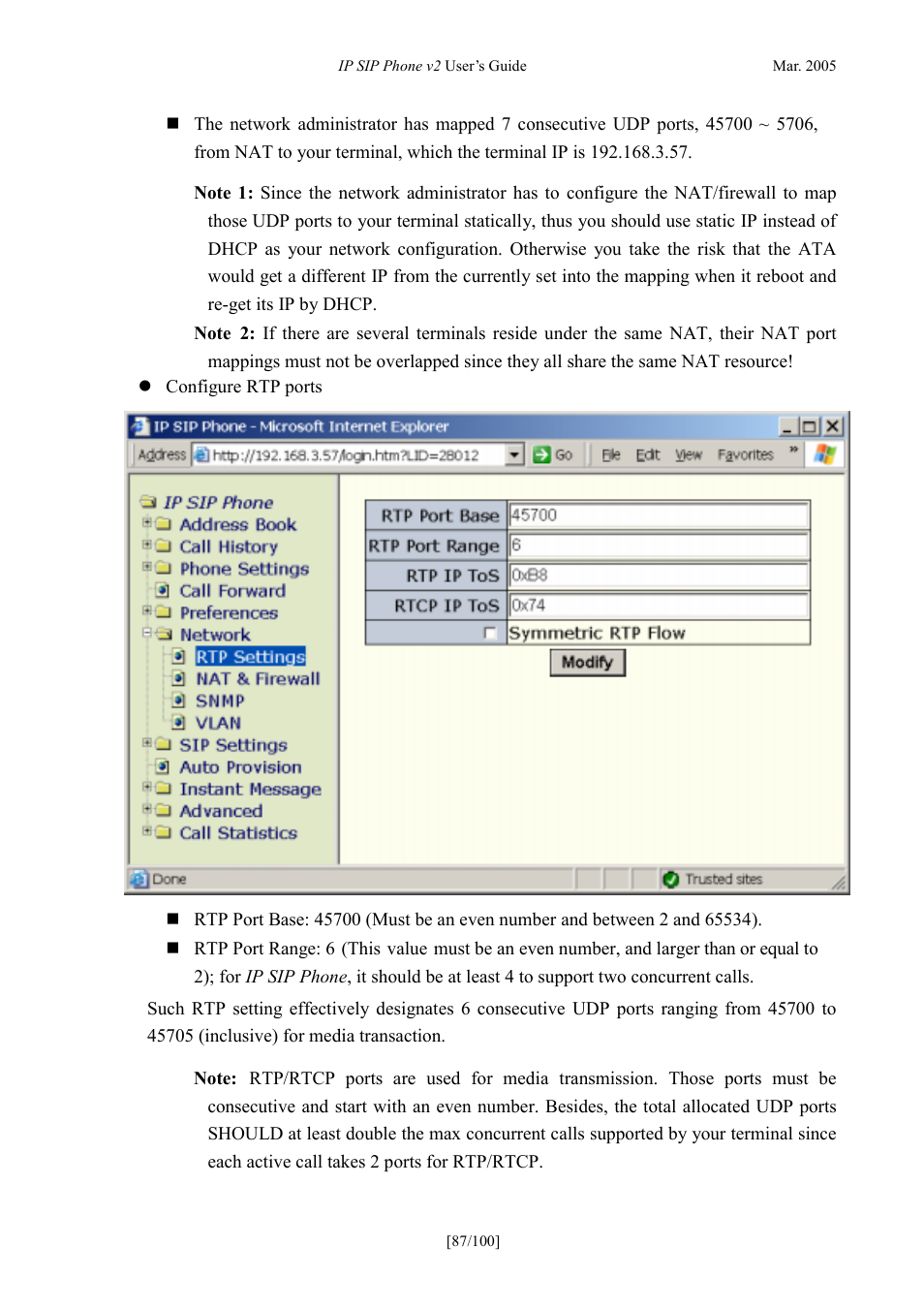 ATL Telecom IP300S User Manual | Page 87 / 100