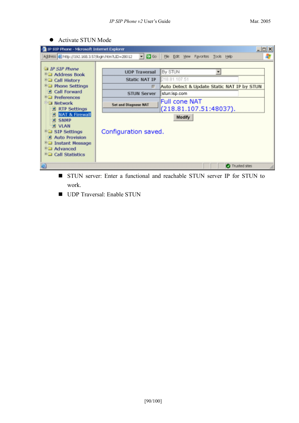 ATL Telecom IP300S User Manual | Page 90 / 100
