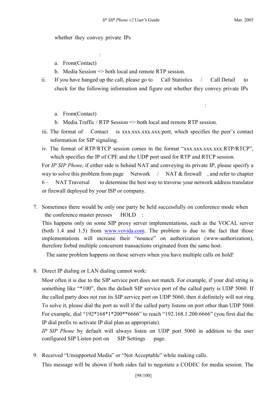 ATL Telecom IP300S User Manual | Page 98 / 100