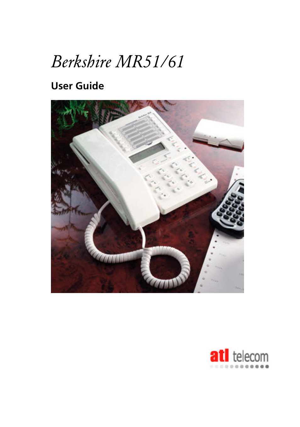 ATL Telecom Berkshire MR51 User Manual | 25 pages