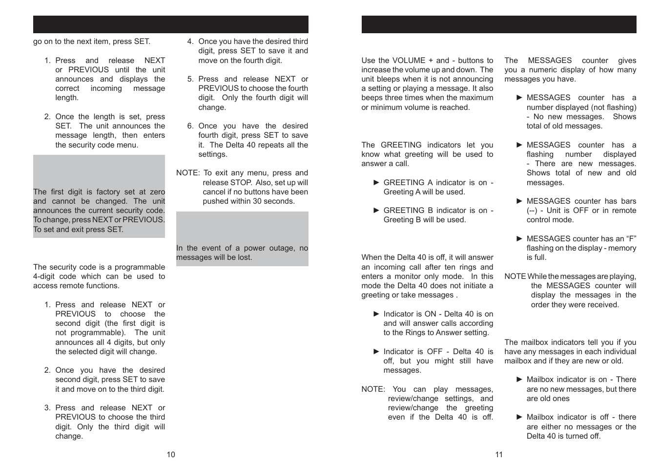 ATL Telecom Delta 40 User Manual | Page 10 / 20