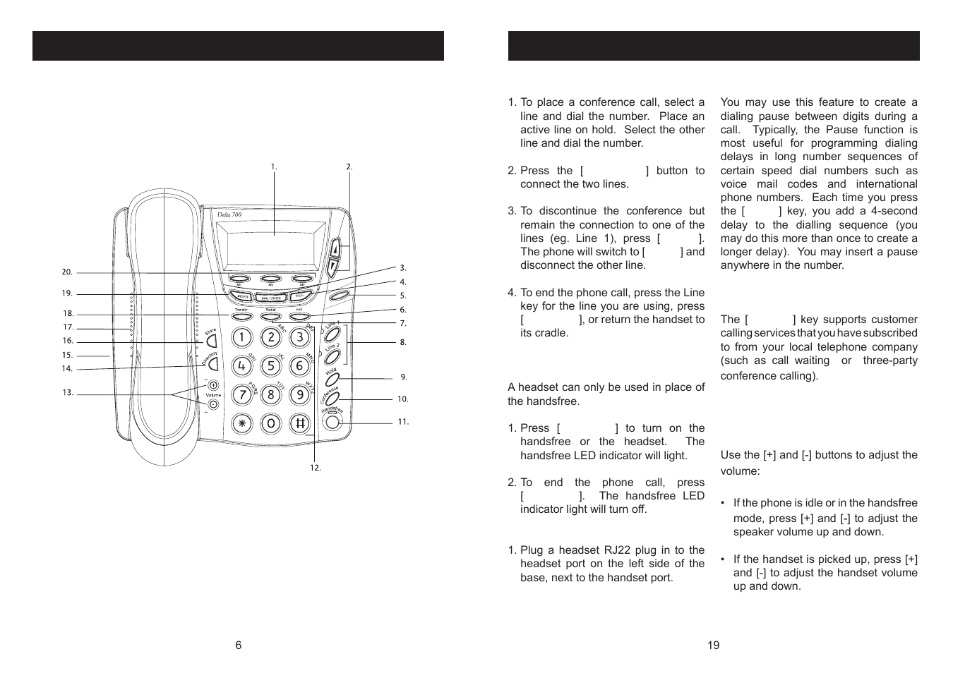 ATL Telecom Delta 700 User Manual | Page 19 / 24