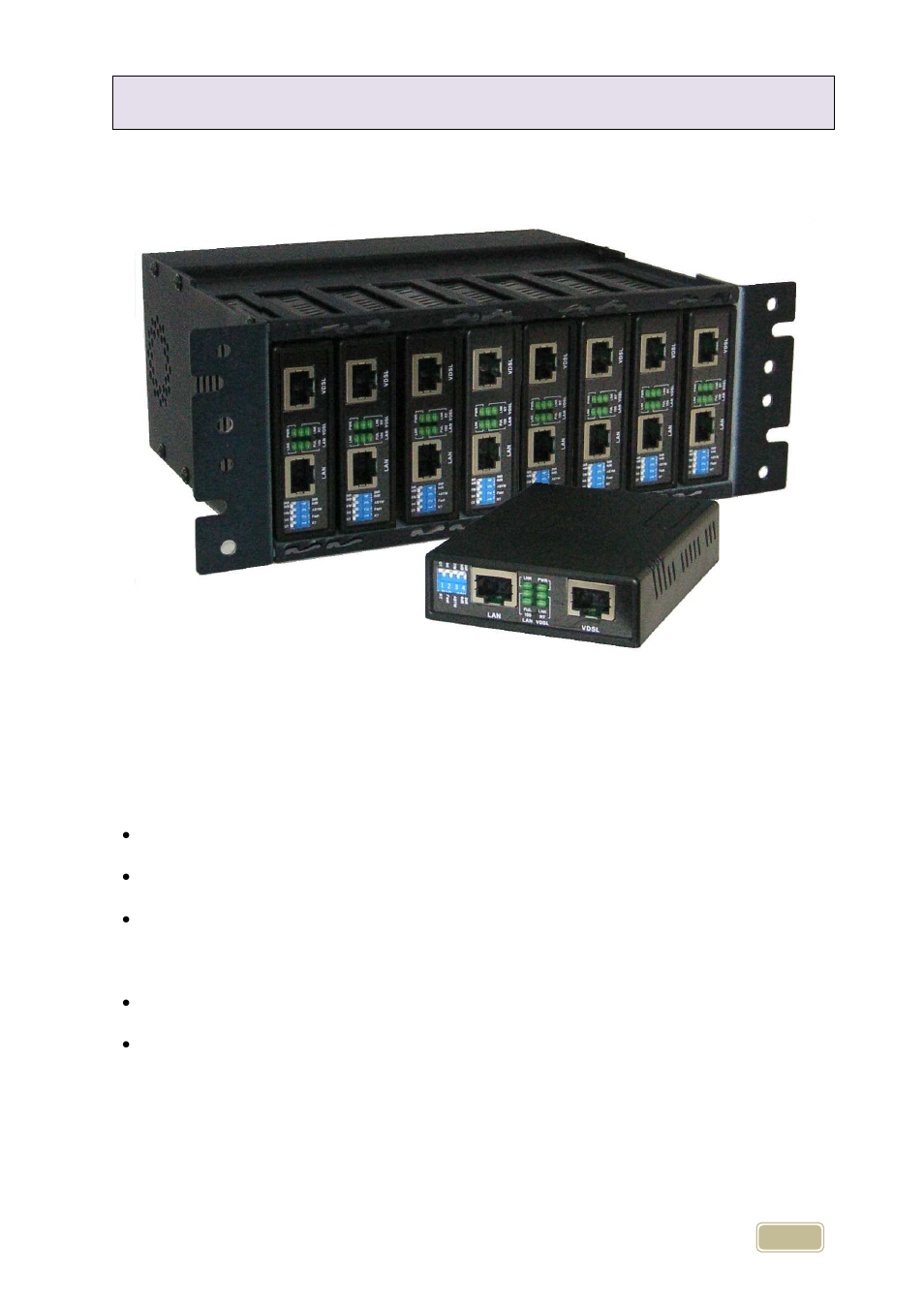 5 chassis accessory | ATL Telecom Proscend 100 VDSL2 LAN Extender User Manual | Page 13 / 14