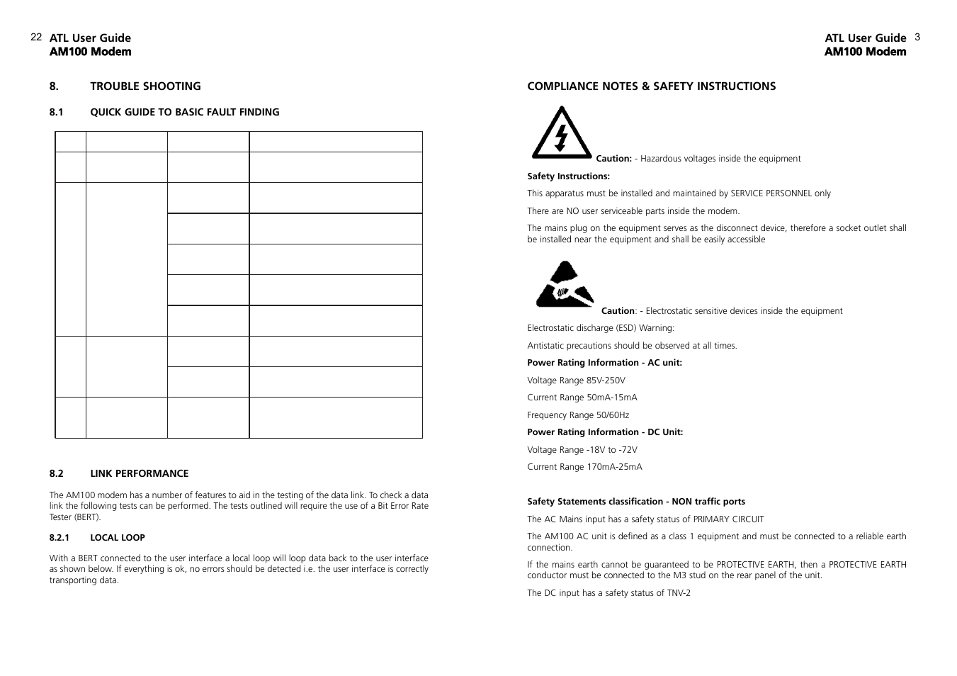 ATL Telecom AM100 User Manual | Page 3 / 12
