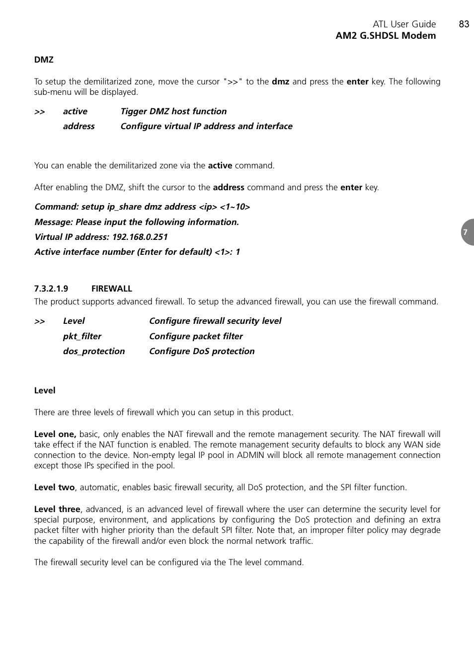 ATL Telecom AM2 User Manual | Page 83 / 110