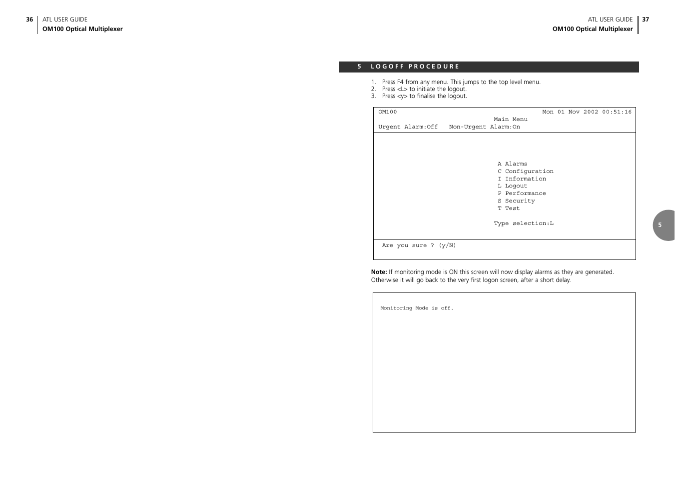 ATL Telecom OM100 User Manual | Page 20 / 46