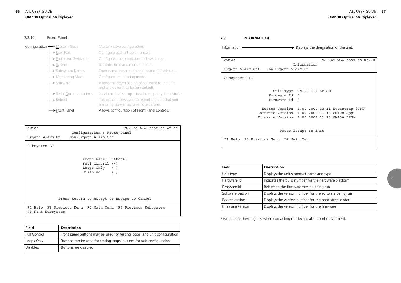 ATL Telecom OM100 User Manual | Page 35 / 46