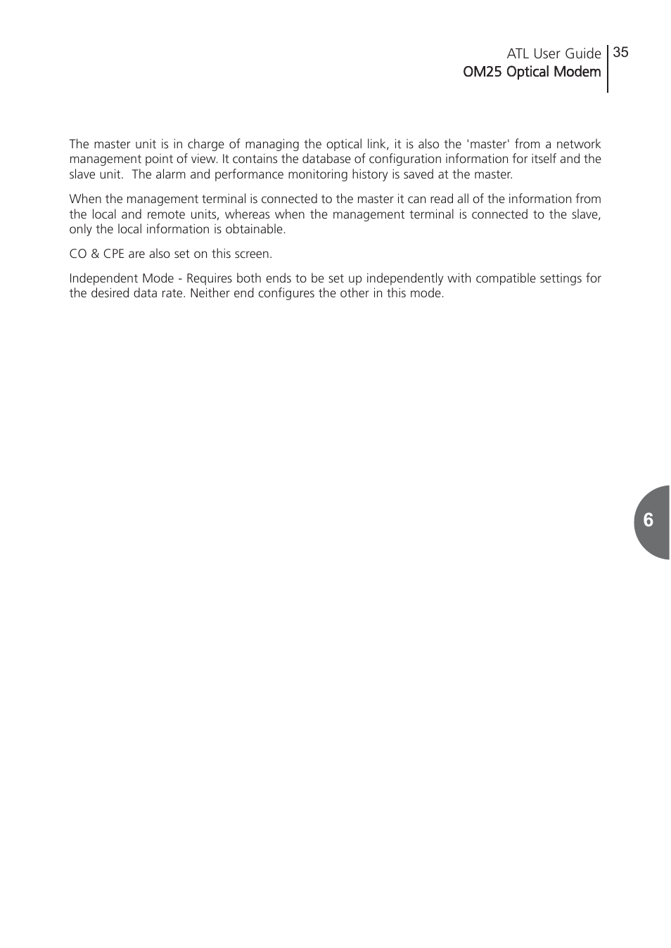 ATL Telecom OM25 User Manual | Page 35 / 63