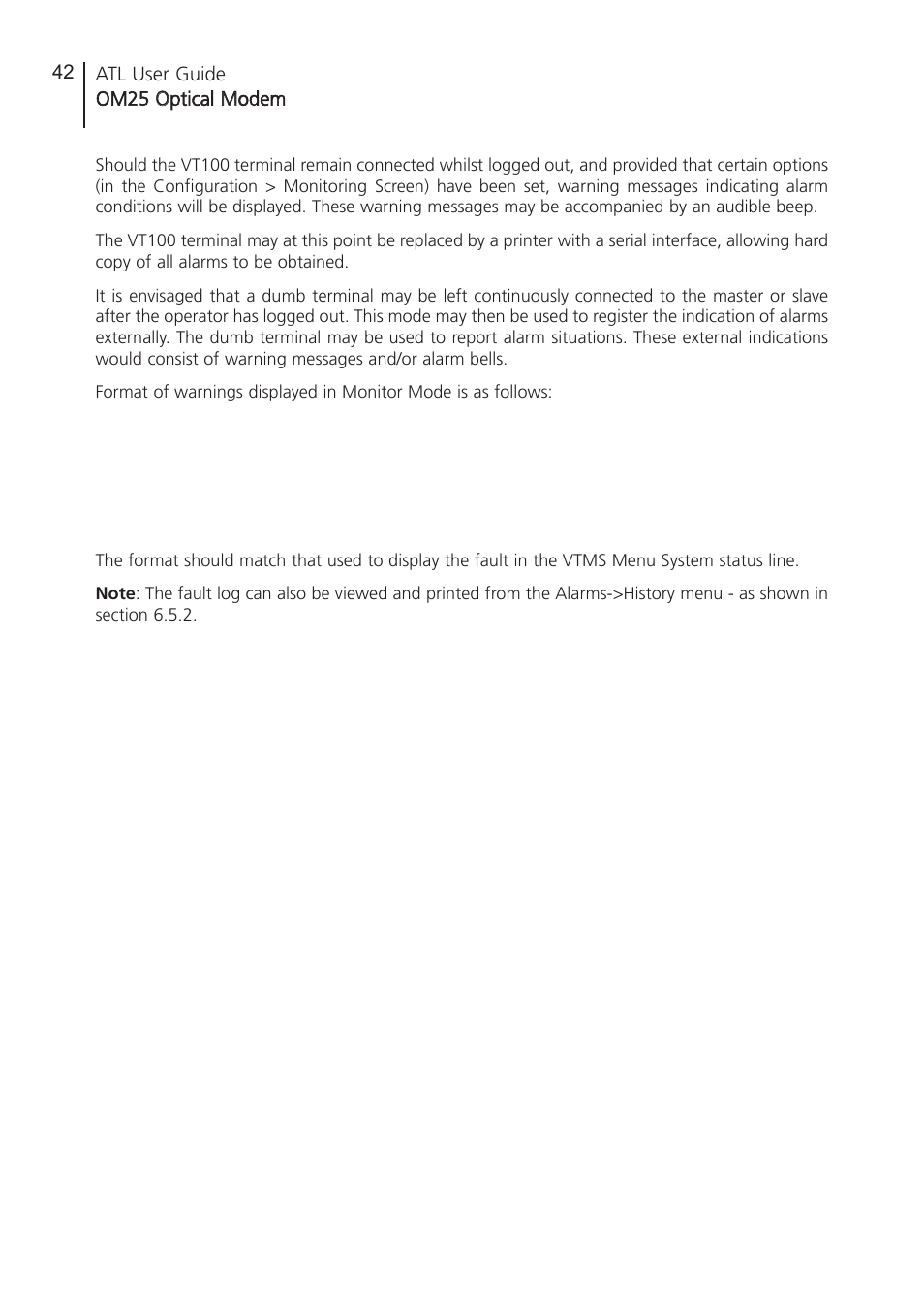 ATL Telecom OM25 User Manual | Page 42 / 63