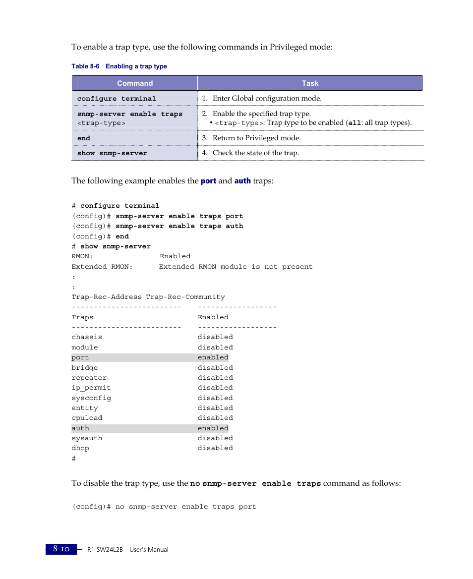 ATL Telecom R1-SW Ethernet Switch User Manual | Page 144 / 300