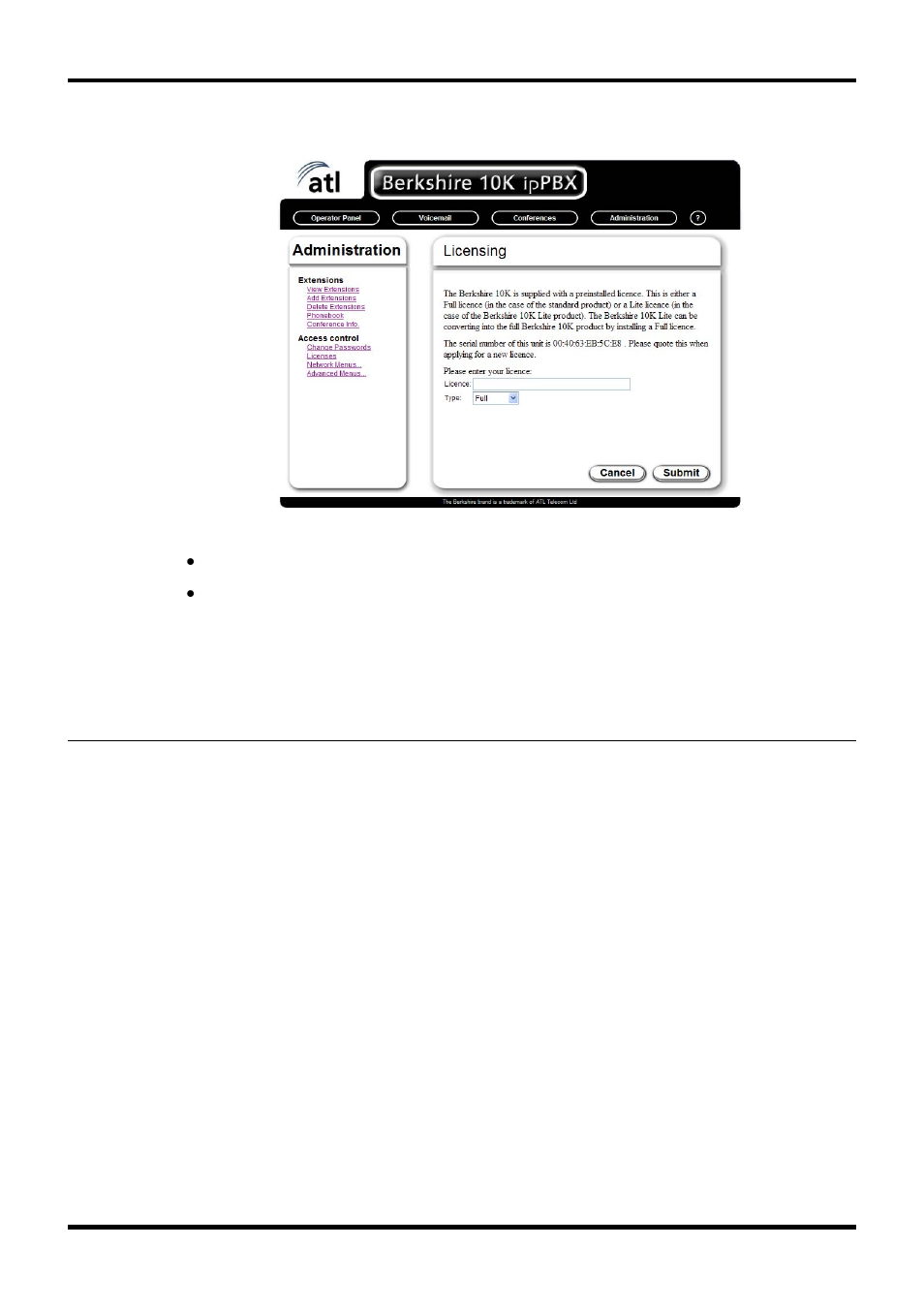 Licenses | ATL Telecom Berkshire 10k User Manual | Page 36 / 42