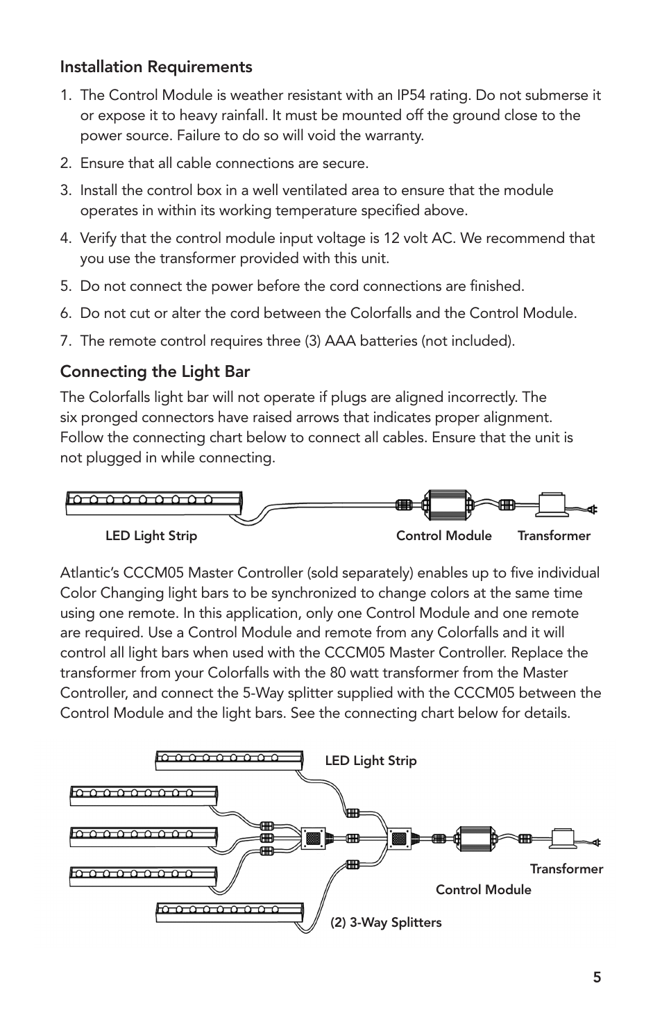 Atlantic Water Gardens 6 Color Changing Colorfalls User Manual | Page 5 / 24