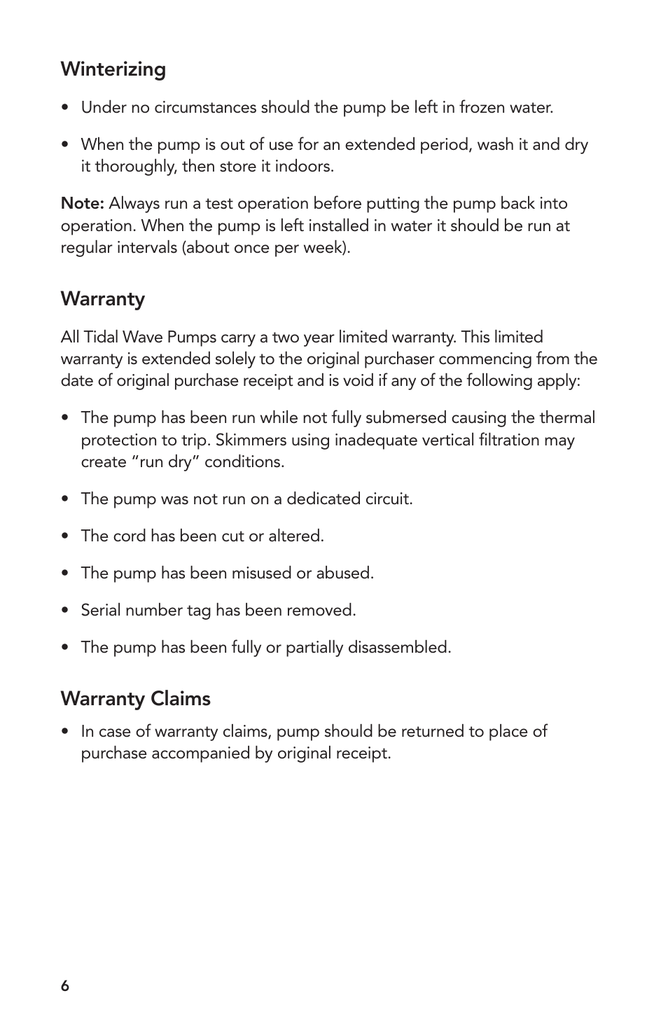 Atlantic Water Gardens SH1450 User Manual | Page 6 / 8