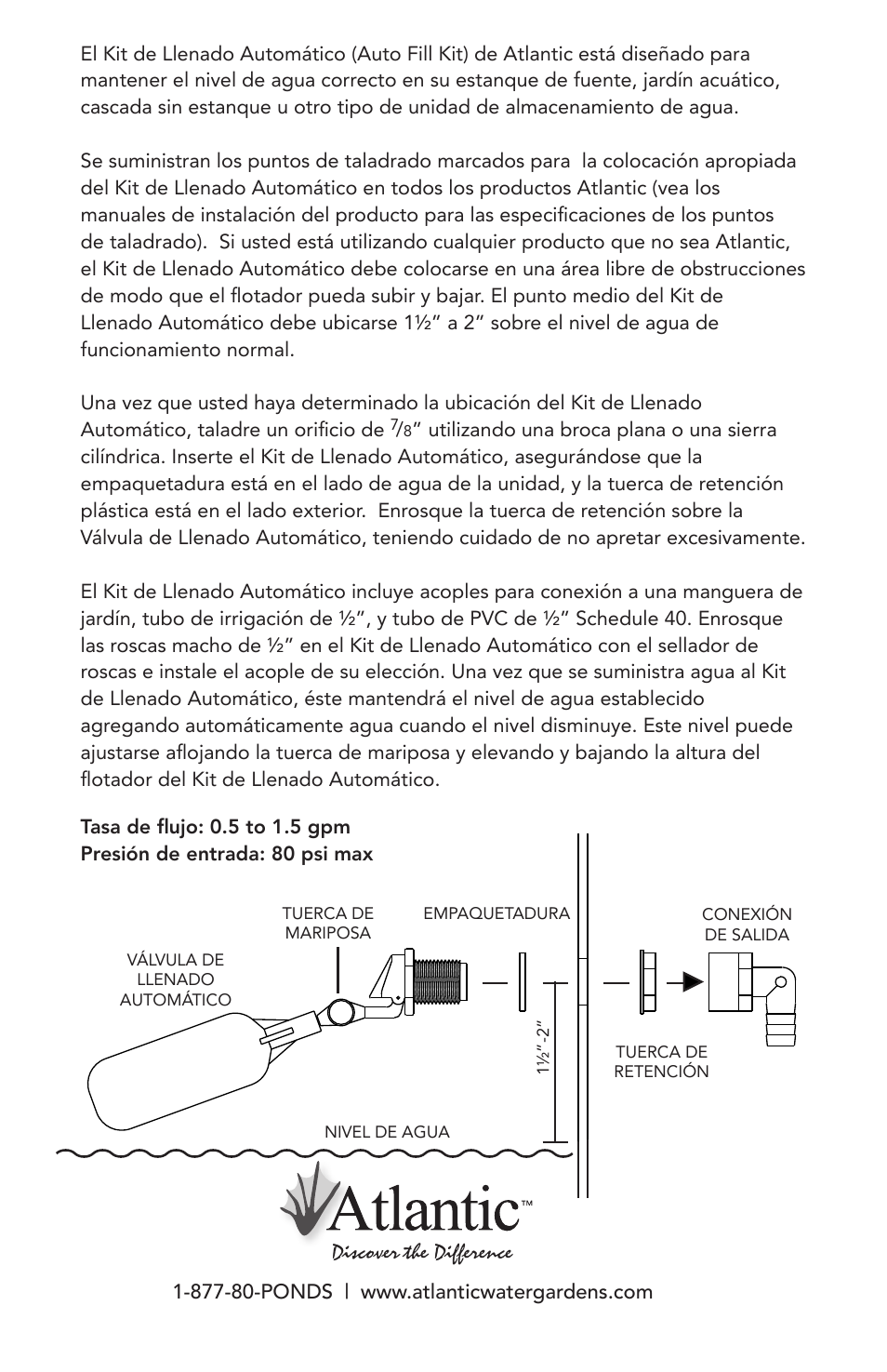 Atlantic Water Gardens AF1000 User Manual | Page 4 / 4