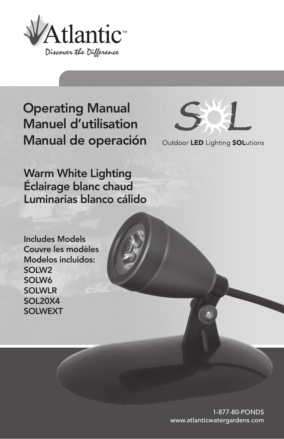 Atlantic Water Gardens SOLW2 User Manual | 12 pages