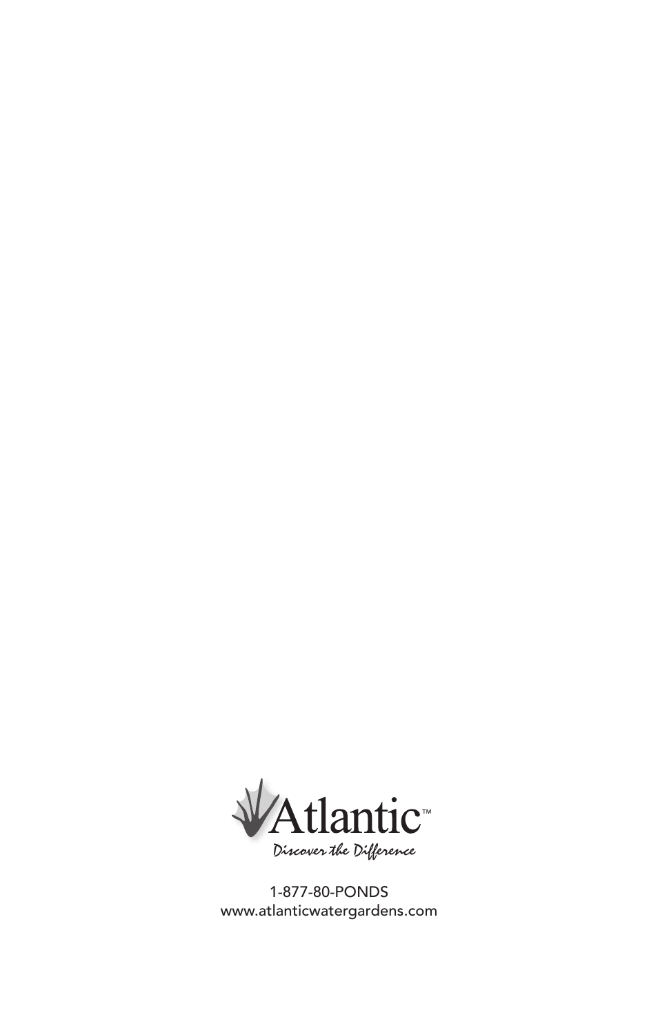 Atlantic Water Gardens TA1800 User Manual | Page 20 / 20