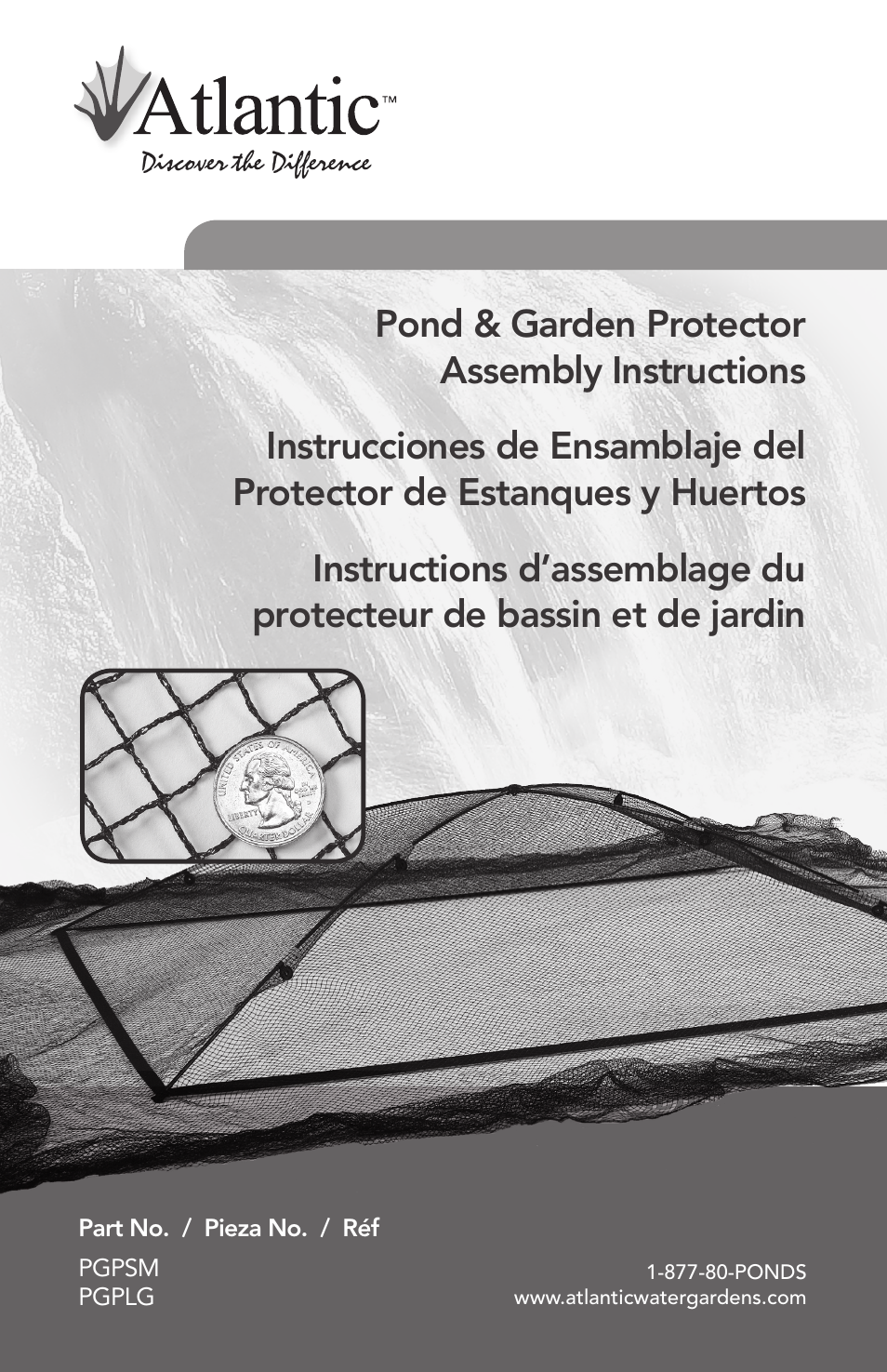 Atlantic Water Gardens PGPSM - Pond & Garden Protector User Manual | 12 pages